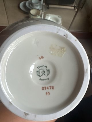 Jarrón Porcelana Thomas Rosenthal Vintage