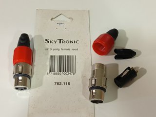 PAR CONECTOR XLR HEMBRA AEREO PROFESIONAL