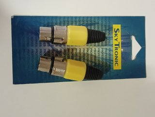 PAR CONECTOR XLR HEMBRA AEREO PROFESIONAL
