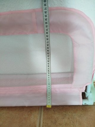 Barrera de cama infantil rosa