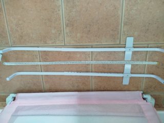 Barrera de cama infantil rosa