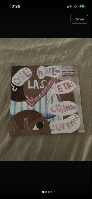 Libro ilustrado “¿quéhacen las tetas cuando duerme