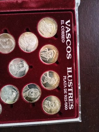Colección 13 Monedas Plata Ley 925 Vascos