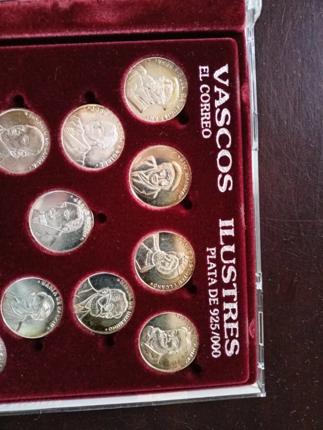 Colección 13 Monedas Plata Ley 925 Vascos