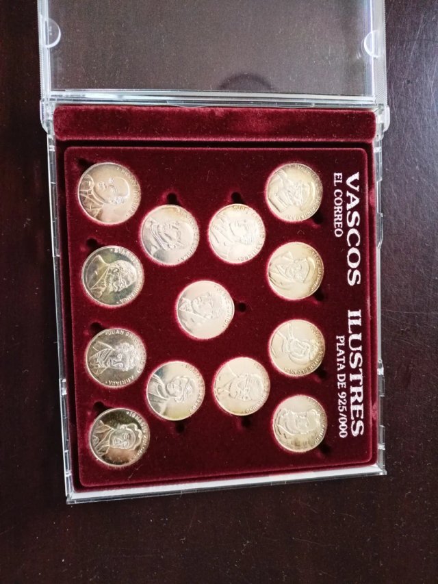 Colección 13 Monedas Plata Ley 925 Vascos