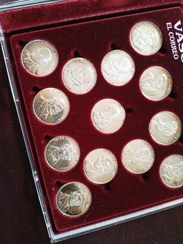 Colección 13 Monedas Plata Ley 925 Vascos