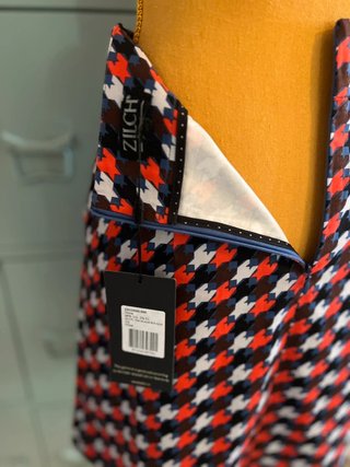 Zilch Amsterdam – Houndstooth A-Line Skirt –