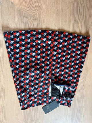 Zilch Amsterdam – Houndstooth A-Line Skirt –