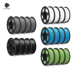 ANYCUBIC Filamento 1kg Negro, Blanco, Azul, Verde,