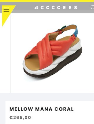 Sandalias 4CCCCEES Coral Talla 37