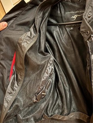 Chaqueta de moto negra
