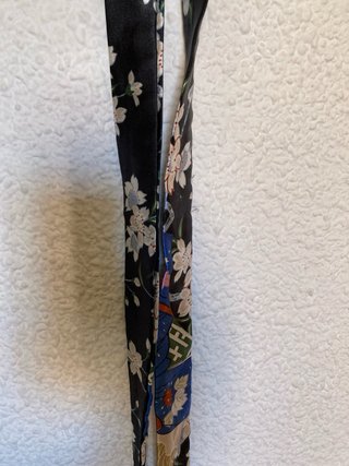 Bata Kimono Estampado Floral y Abanicos