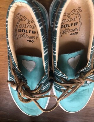 Botines Dolfie Turquesa Talla 39
