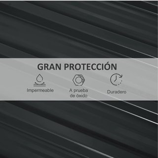 12 Placas Techo Chapa Acero 129x45cm