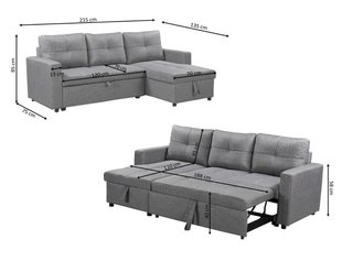 Nuevo! Sofá cama en L reversible + arcón integrado