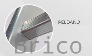 Escalera Aluminio Elite 2x14 - 4+4 M - 80-80x30mm