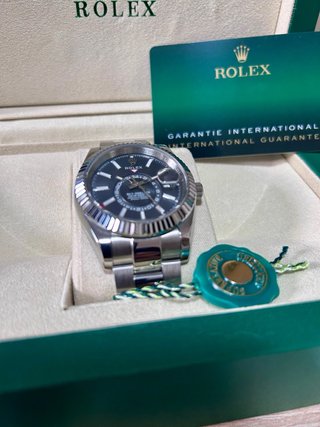 Rlx Sky-Dweller Negro Plata