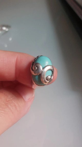 Anillo Vintage Plata y Turquesa