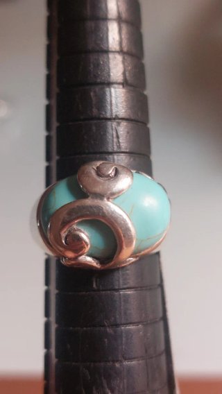 Anillo Vintage Plata y Turquesa