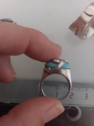 Anillo Vintage Plata y Turquesa