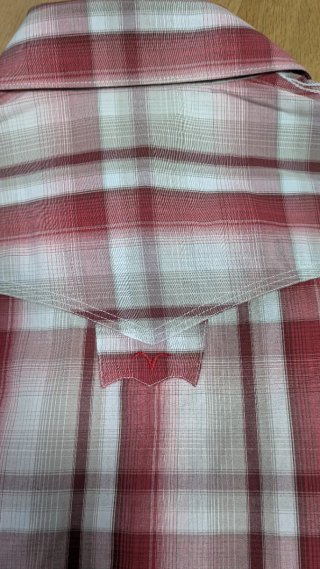 Camisa Levi's cuadros roja y beige