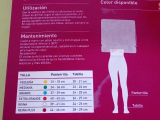 Medias Farmalastic Compresión Fuerte Beige