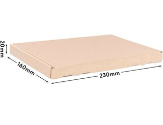 100 Cajas Cartón Envío 230x160x20 mm