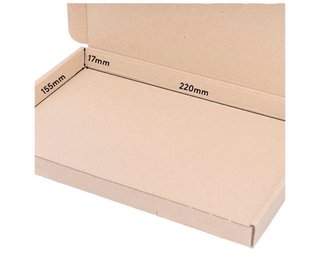 100 Cajas Cartón Envío 230x160x20 mm
