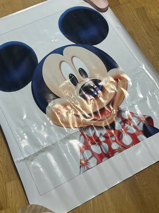 Cartel Mickey Mouse Hawaiano