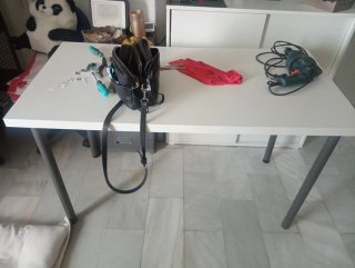 Mesa de escritorio Ikea blanca