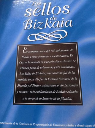 12 Sellos Bizkaia Plata Ley 925