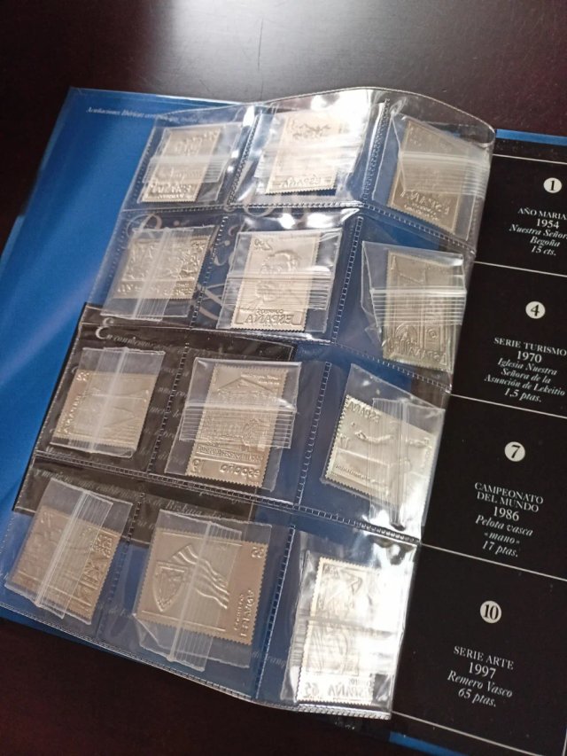 12 Sellos Bizkaia Plata Ley 925