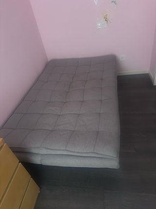Sofá Cama Gris Tela