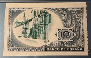 10 Pesetas 1937 España Banco Central