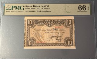 10 Pesetas 1937 España Banco Central