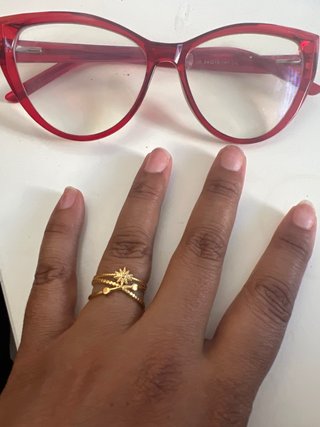 Anillo Ajustable, Acero 316 con baño de ORO 14K