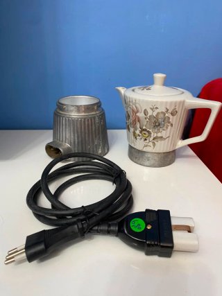 Caffettiera Girmi anni '60 floreale