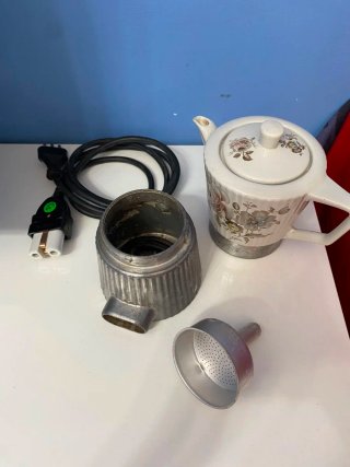 Caffettiera Girmi anni '60 floreale