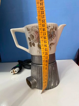 Caffettiera Girmi anni '60 floreale
