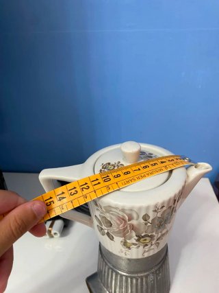 Caffettiera Girmi anni '60 floreale
