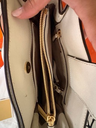 Bolso Michael Kors Blanco y Dorado