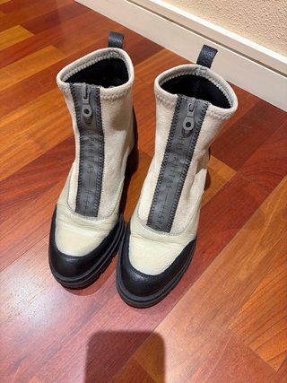 Botines Hispanitas Beige/Negro Talla 37