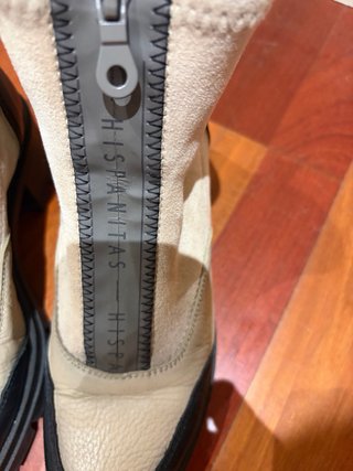 Botines Hispanitas Beige/Negro Talla 37