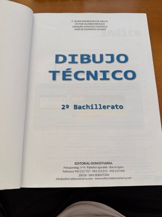 Dibujo tecnico, 2o Bachillerato