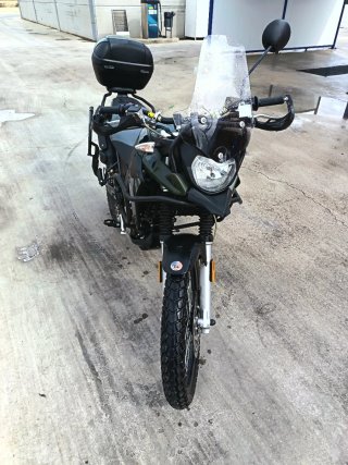 Moto 125cc Adventure/Off-Road Negra/Verde