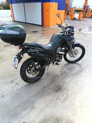 Moto 125cc Adventure/Off-Road Negra/Verde