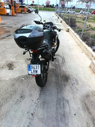 Moto 125cc Adventure/Off-Road Negra/Verde