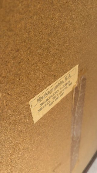 Espejo de madera con marco