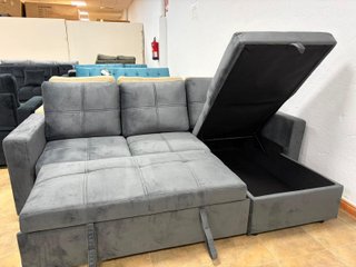 Nuevo! Sofá cama en L reversible + arcón integrado