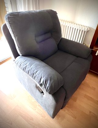 Sillón reclinable BERGEN Tela Gris. Marca Beliani